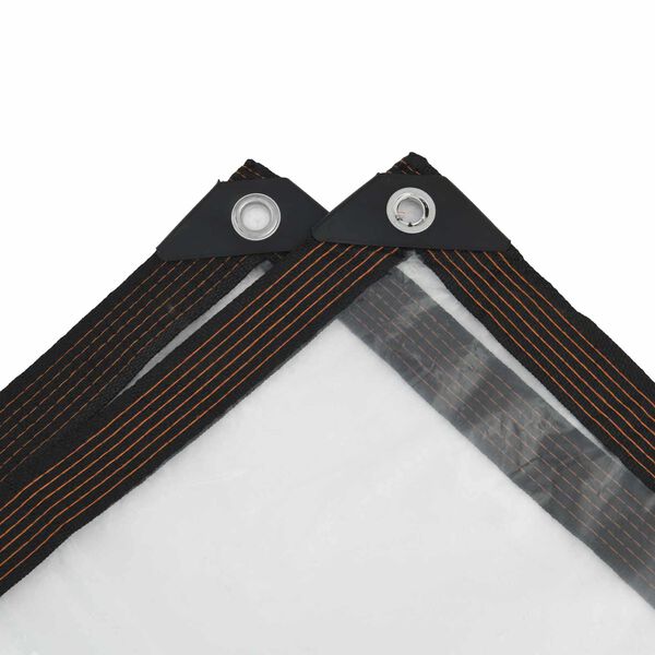 vidaXL Zeil met Oogjes Doorzichtig 1 x 2 m Polyetheen