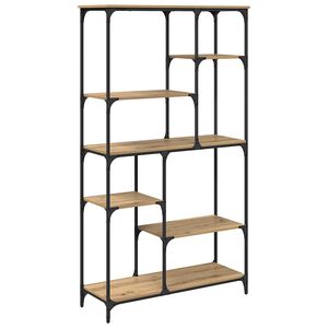 vidaXL Boekenkast Artisan Eiken 99 x 35,5 x 176 cm Bewerkt hout