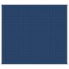 vidaXL Verzwaringsdeken 220x235 cm 11 kg stof blauw