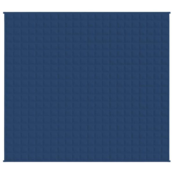 vidaXL Verzwaringsdeken 220x235 cm 11 kg stof blauw