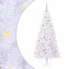 vidaXL Kunstkerstboom met 300 LED Wit 210 cm PVC en staal