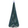 vidaXL Led-tinselkerstboom met voet EKENAS 250 cm 370 LED's Blauw
