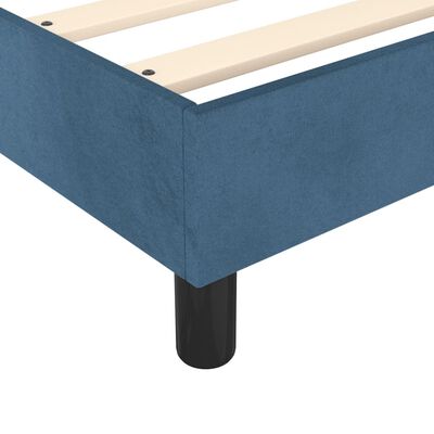 vidaXL Bedframe fluweel donkerblauw 120x200 cm