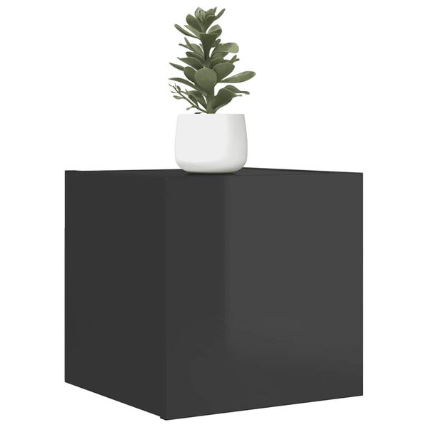 vidaXL Tv-wandmeubelen 4 st 30,5x30x30 cm hoogglans grijs