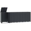 vidaXL Containerberging 5 containers 345x79x117 cm staal antraciet