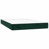 vidaXL Boxspring met matras fluweel donkergroen 120x200 cm