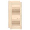 vidaXL Kastdeuren met lamellen 2 st 69x29,5 cm massief grenenhout