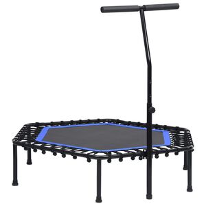 vidaXL Fitnesstrampoline met handgreep 122 cm
