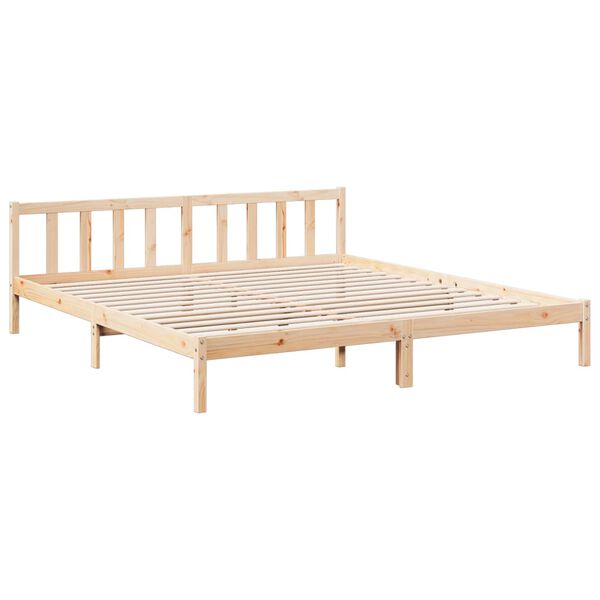 vidaXL Bedframe extra lang zonder matras massief grenenhout 200x220 cm