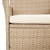 vidaXL 9-delige Tuinset met kussens poly rattan beige