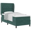 vidaXL Boxspringbed met matras Donkergroen 190 x 90 cm Fluweel