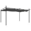 vidaXL Pergola met uitschuifbaar dak 395x292x230 antracietkleurig