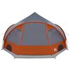 vidaXL Koepeltent met dak Grijs en Oranje 505 x 450 x 248 cm