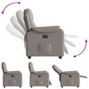 vidaXL Fauteuil verstelbaar stof taupe
