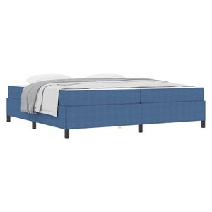 vidaXL Bedframe met matras Blauw 200 x 200 cm Stof