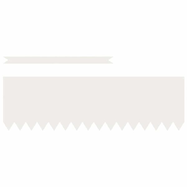 vidaXL Tuinrand 30 pcs Wit 100 x 0.05 x 20 cm Koudgewalst staal