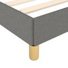vidaXL Boxspring bed stof donkergrijs 180x200 cm