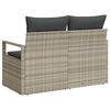 vidaXL Tuinbank met kussen met opslag 120 x 62 x 69 cm poly rattan