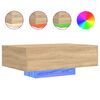 vidaXL Salontafel met LED-verlichting 85x55x31 cm sonoma eikenkleurig
