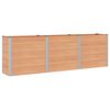 vidaXL Verhoogde plantenbak Bruin 300 x 50 x 91 cm WPC en Aluminium