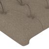 vidaXL Hoofdbord met randen 147x23x78/88 cm stof taupe