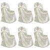 Bruiloft Stoelhoes Cr&egrave;me (6 stuks)