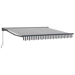 vidaXL Zijde Frame Antraciet en Wit 300 x 250 cm