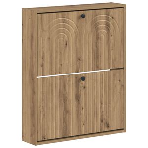 vidaXL Wandgemonteerde Schoenkast ALKMAAR 71 x 17 x 86 cm Bewerkt hout