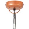 vidaXL Hanglamp industrieel rond E27 32 cm mangohout koperkleurig