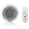 Byron Draadloze deurbelset draagbaar Wit