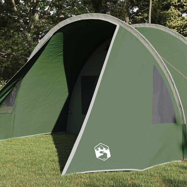vidaXL Tunneltent met dak met opslag Groen en Wit 778 x 356 x 210 cm