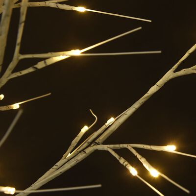 vidaXL Kerstboom wilg met 120 warmwitte LED's binnen en buiten 1,2 m