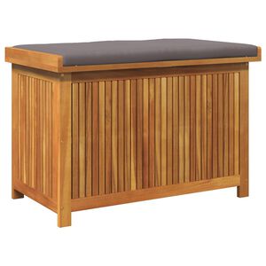 vidaXL Kussenbox voor buiten 90x50x60,5 cm massief acaciahout