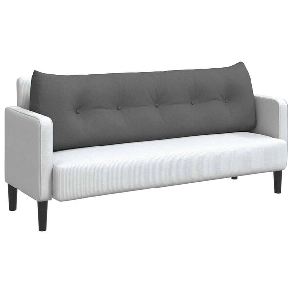 vidaXL Rugkussen Donkergrijs 160 x 24 x 50 cm Stof