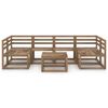 vidaXL 7-delige Loungeset bruin ge&iuml;mpregneerd grenenhout