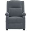 vidaXL Massagestoel elektrisch fluweel donkergrijs