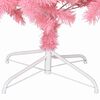 vidaXL Kerstboom met 300 LED met standaard Roze 210 cm PVC