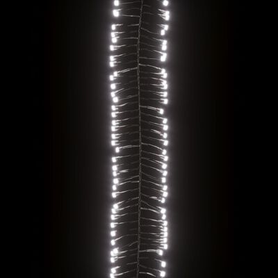 vidaXL Lichtslinger cluster met 1000 LED's koudwit 11 m PVC