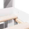 vidaXL Bed met boekenkast zonder matras grenenhout wit 140x200 cm