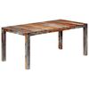 vidaXL Eettafel 180x90x76 cm massief acaciahout grijs