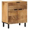 vidaXL Nachtkastje 50x33x60 cm massief mangohout bruin