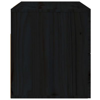 vidaXL Nachtkastje wandgemonteerd 50x36x40 cm zwart