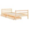 vidaXL Kinderbedframe met lades 80x200 cm massief grenenhout