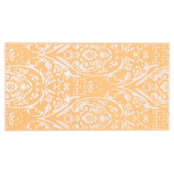vidaXL Buitenkleed ARAKIL 80x150 cm PP oranje en wit