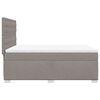 vidaXL Boxspring met matras stof taupe 160x200 cm