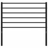 vidaXL Vervangend hoofdbord metaal zwart 107 cm