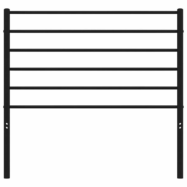 vidaXL Vervangend hoofdbord metaal zwart 107 cm