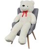 vidaXL Teddybeer 170 cm pluche wit