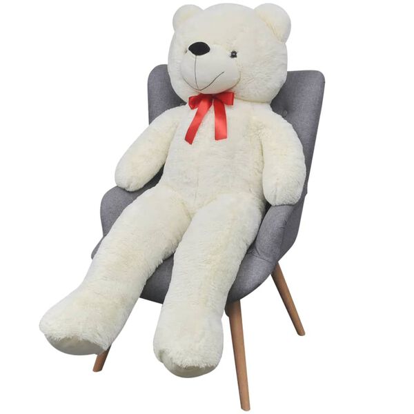 vidaXL Teddybeer 170 cm pluche wit