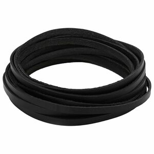 vidaXL Leren riem 1 Zwart 1000 x 0,8 cm Leer